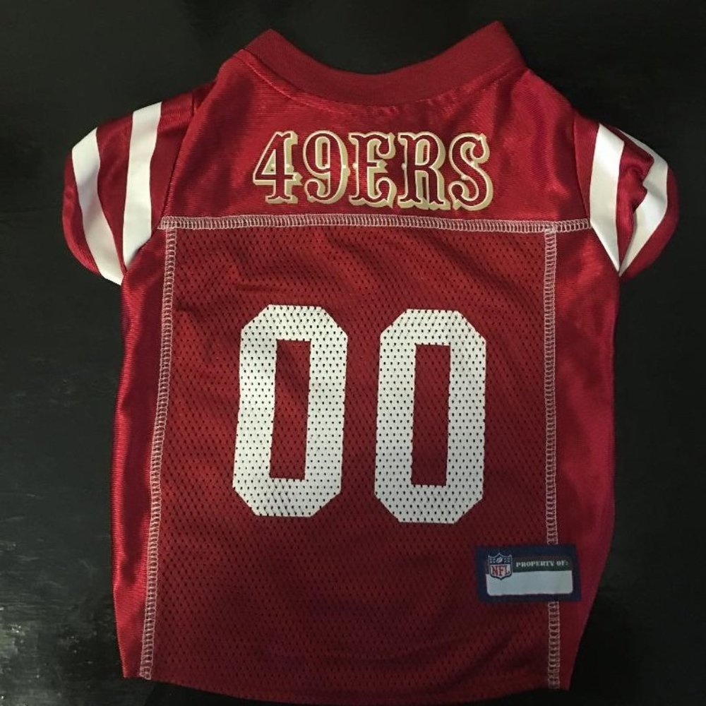 San Francisco 49ers Pet Jersey size medium - NWOT